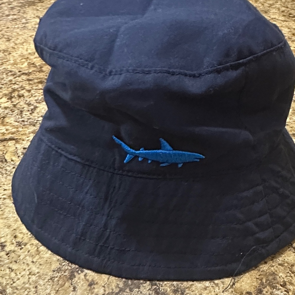 Koala Kids Dark Blue Shark Embroidered Hat